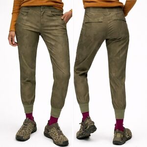 Prana Halle Jogger Pants II Sage Camo Size 10
